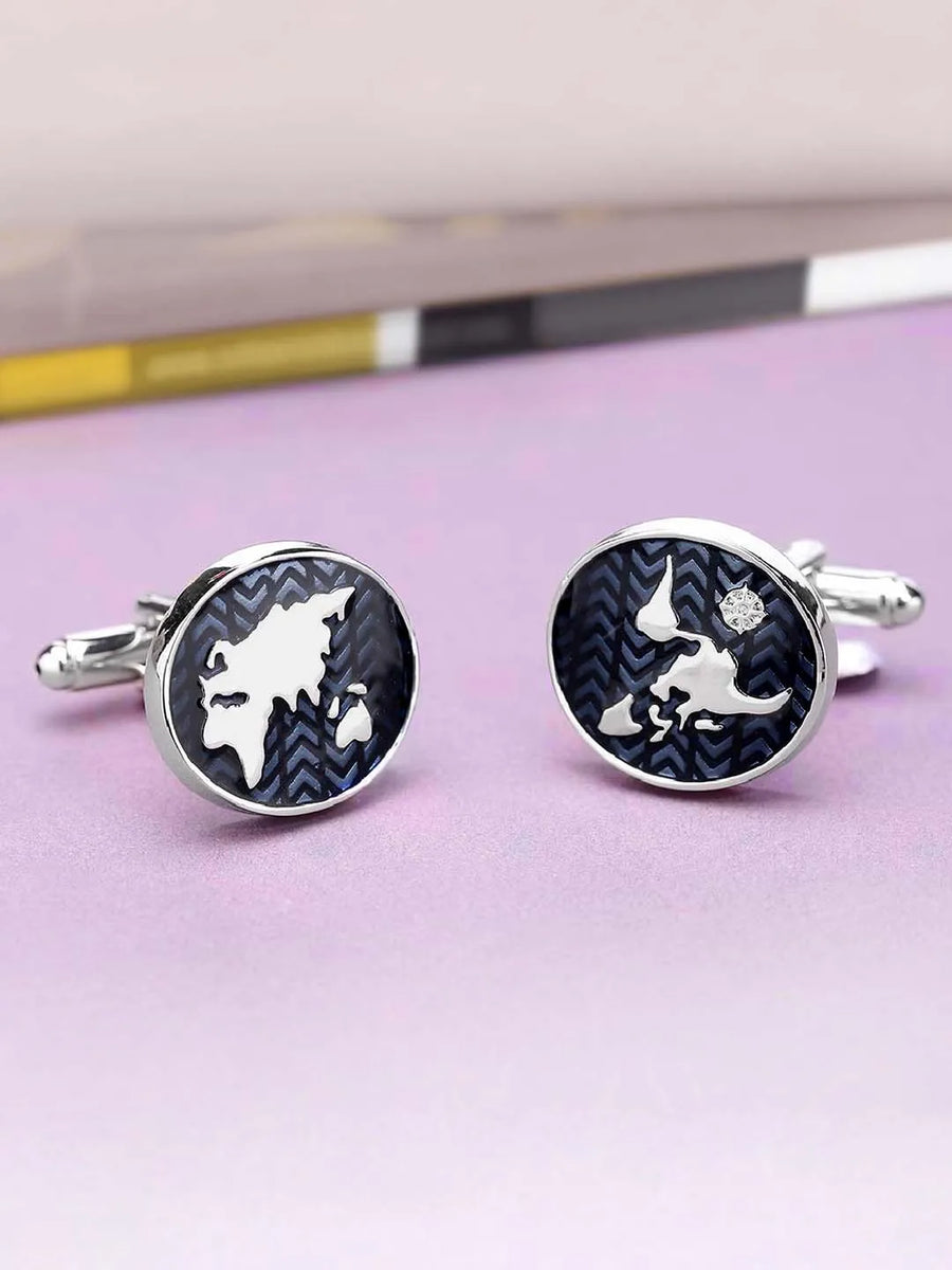 Round Shape Cufflinks by Peora | Classic Elegance for Every Look