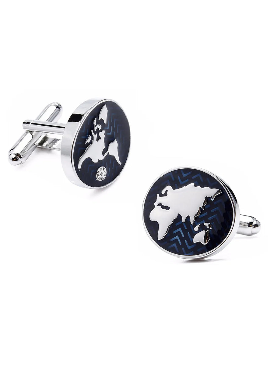 Round Shape Cufflinks by Peora | Classic Elegance for Every Look