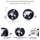 Round Shape Cufflinks by Peora | Classic Elegance for Every Look