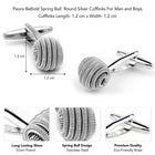Steel Cufflinks by Peora | Sleek & Durable Men’s Accessories