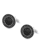 Peora Zodiac Dial Black Cufflinks