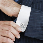 Peora Statement Crystal Shirt Cufflinks For Men