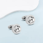 Peora Statement Crystal Shirt Cufflinks For Men