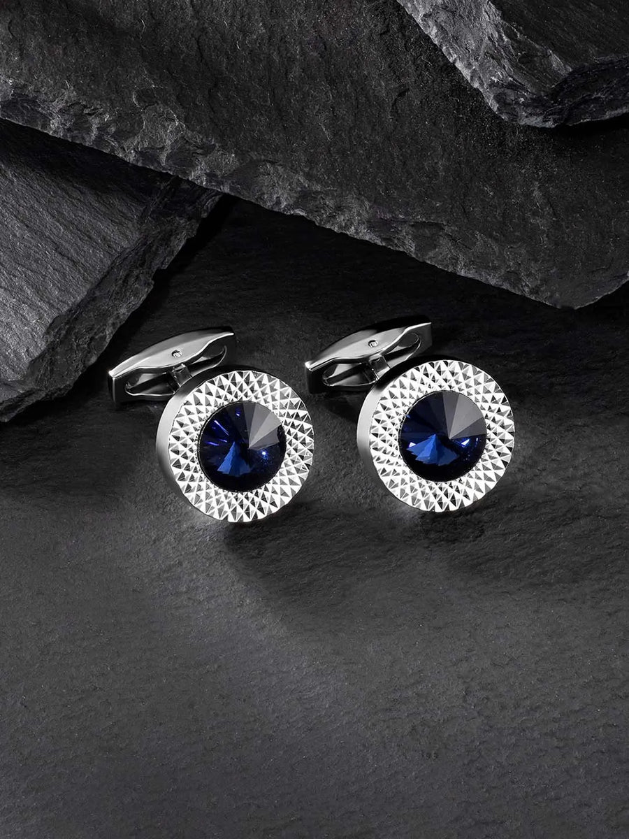 Crystal Cufflinks by Peora | Sparkle & Sophistication for Men
