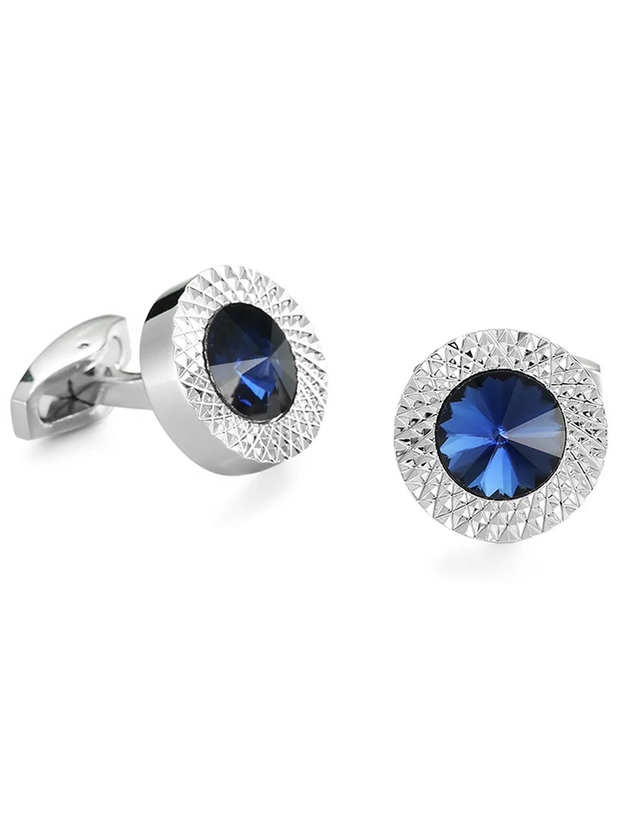 Crystal Cufflinks by Peora | Sparkle & Sophistication for Men