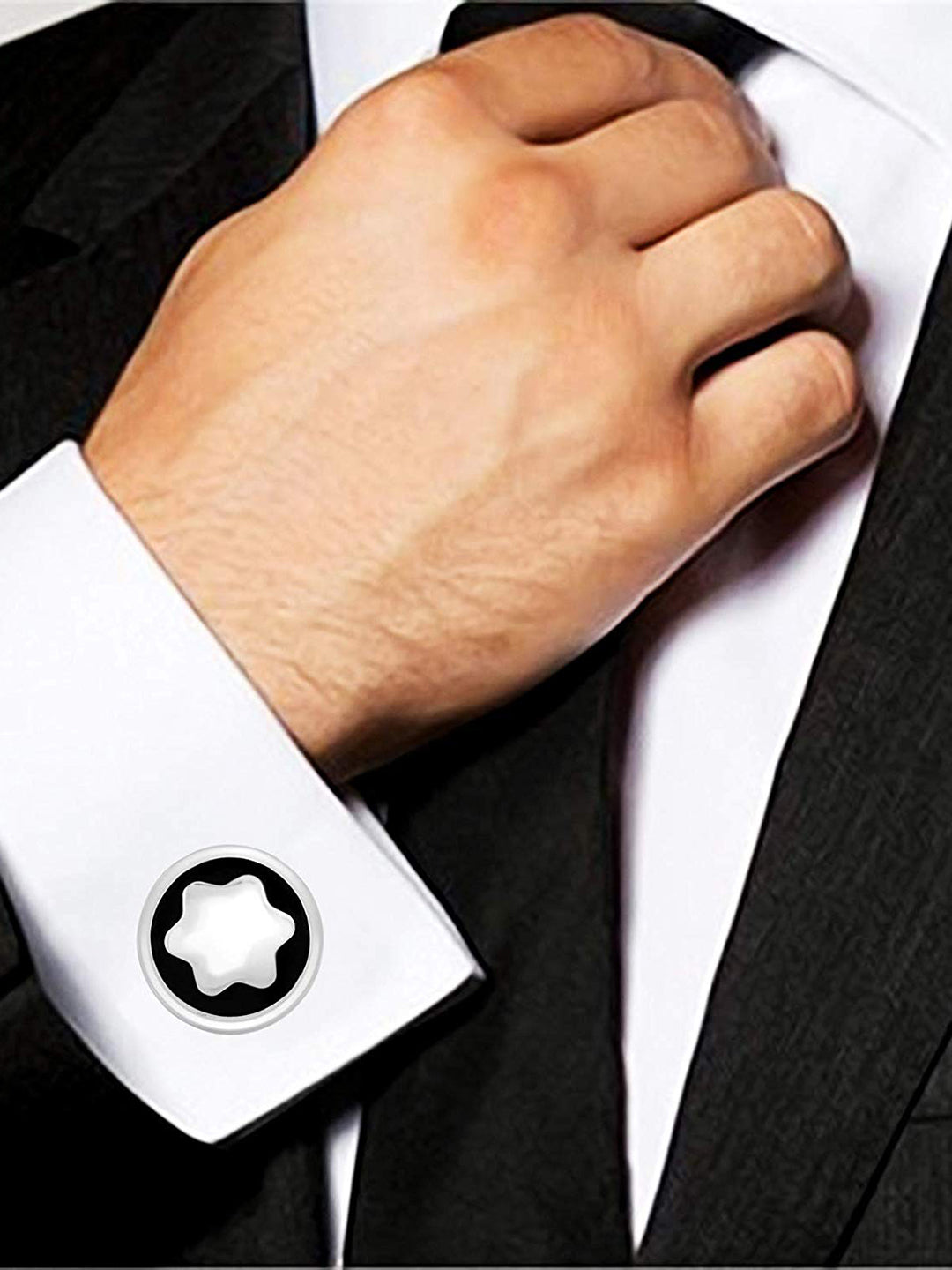 Sartorial Sophistication Montblanc Iconic Star Logo & Vintage Watch Movement Cufflinks