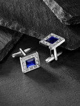 Elegance Crystal Square Cufflinks