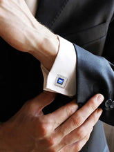 Elegance Crystal Square Cufflinks
