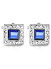 Elegance Crystal Square Cufflinks