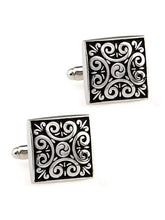 Bold Minimalism Black Square Cufflinks