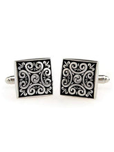 Bold Minimalism Black Square Cufflinks