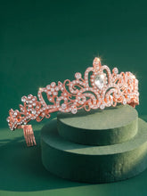 Peora Crystal Moonlight Princess Crown - Rose Gold