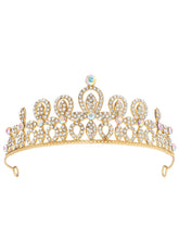 Peora Crystal Imperial Princess Crown - Gold