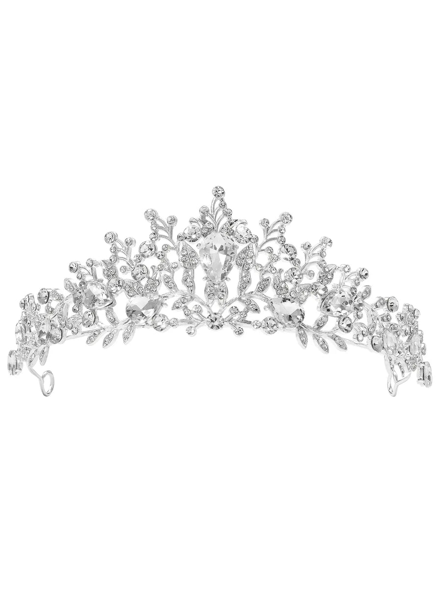 Peora Fairytale Crystal Princess Tiara - Silver