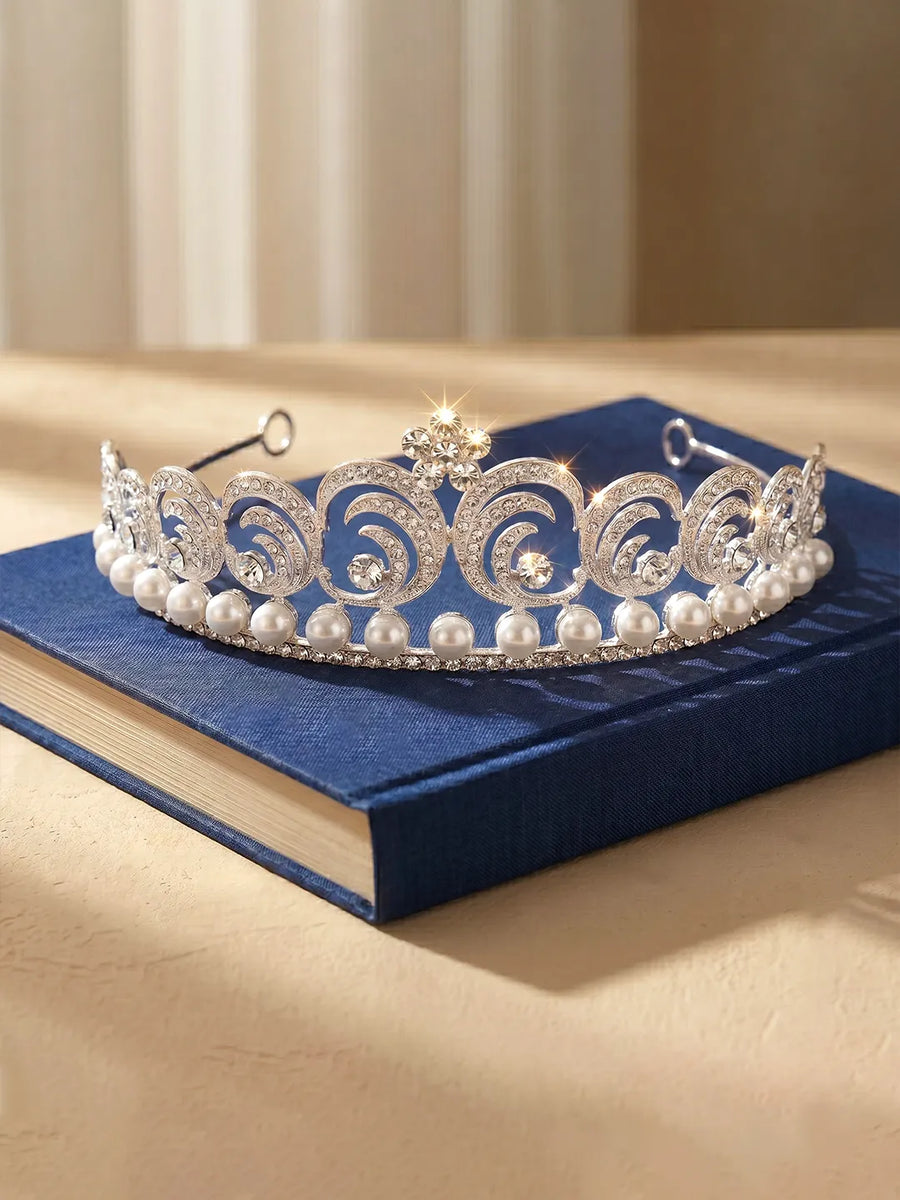 Peora Imperial Sparkle Tiara - Silver