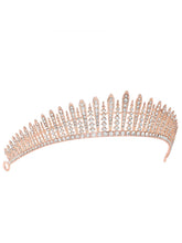 Peora Starlight Crystal Princess Tiara - Rose Gold