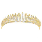 Peora Starlight Crystal Princess Tiara - Gold