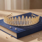 Peora Starlight Crystal Princess Tiara - Gold