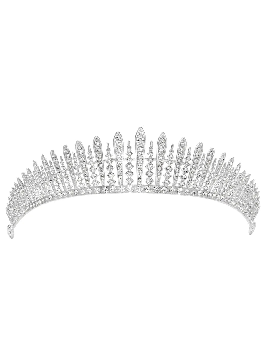 Peora Starlight Crystal Princess Tiara - Silver