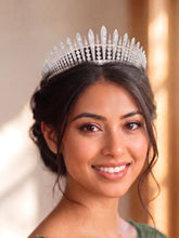 Peora Starlight Crystal Princess Tiara - Silver