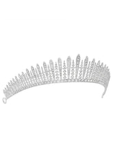 Peora Starlight Crystal Princess Tiara - Silver