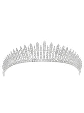 Peora Starlight Crystal Princess Tiara - Silver
