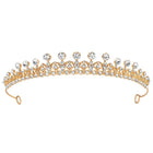 Peora Celestial Crystal Princess Tiara - Gold