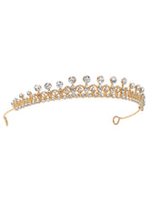 Peora Celestial Crystal Princess Tiara - Gold