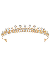 Peora Celestial Crystal Princess Tiara - Gold