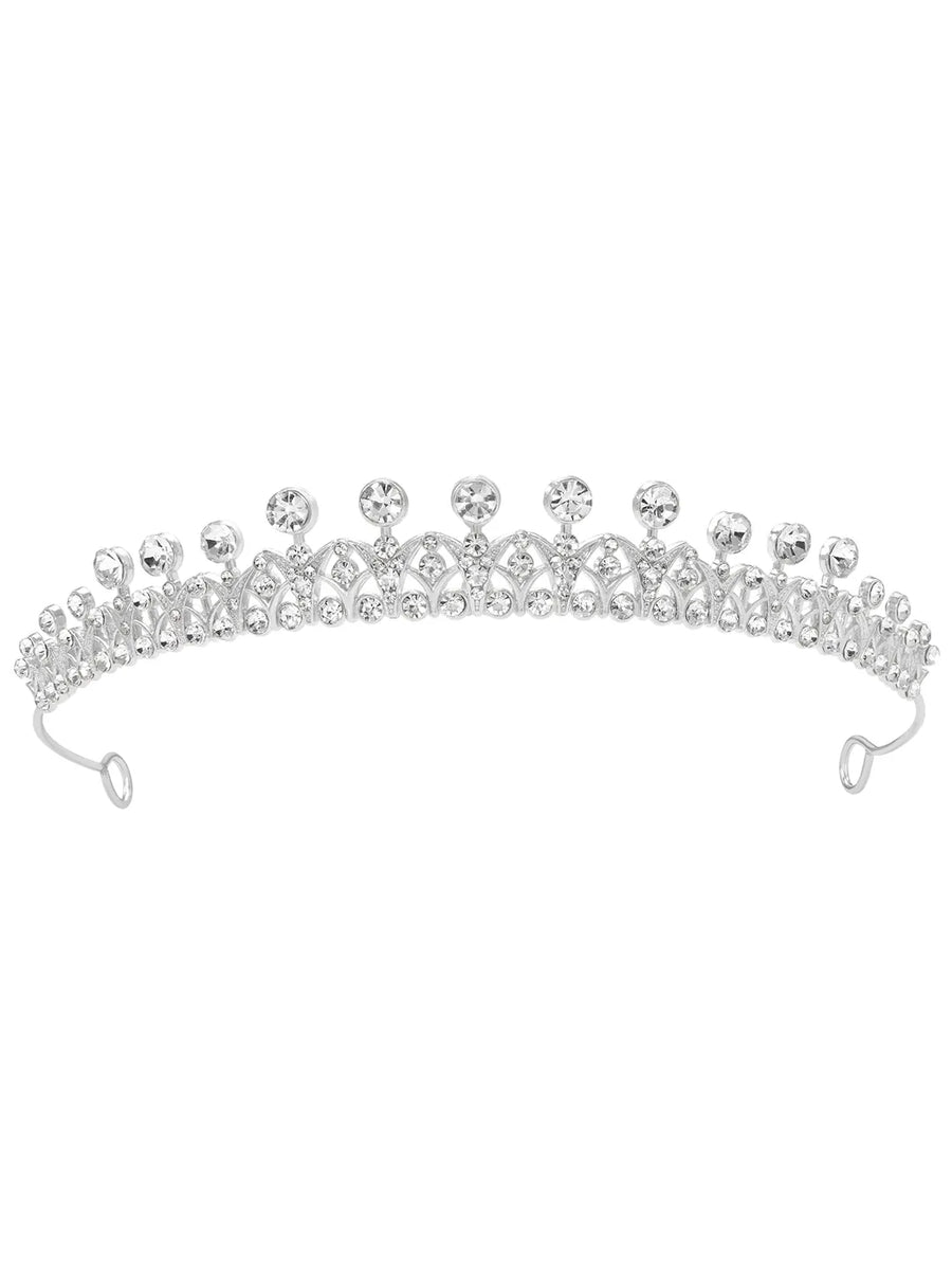 Peora Celestial Crystal Princess Tiara - Silver