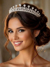 Peora Celestial Crystal Princess Tiara - Silver