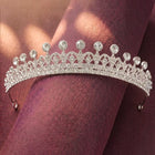Peora Celestial Crystal Princess Tiara - Silver