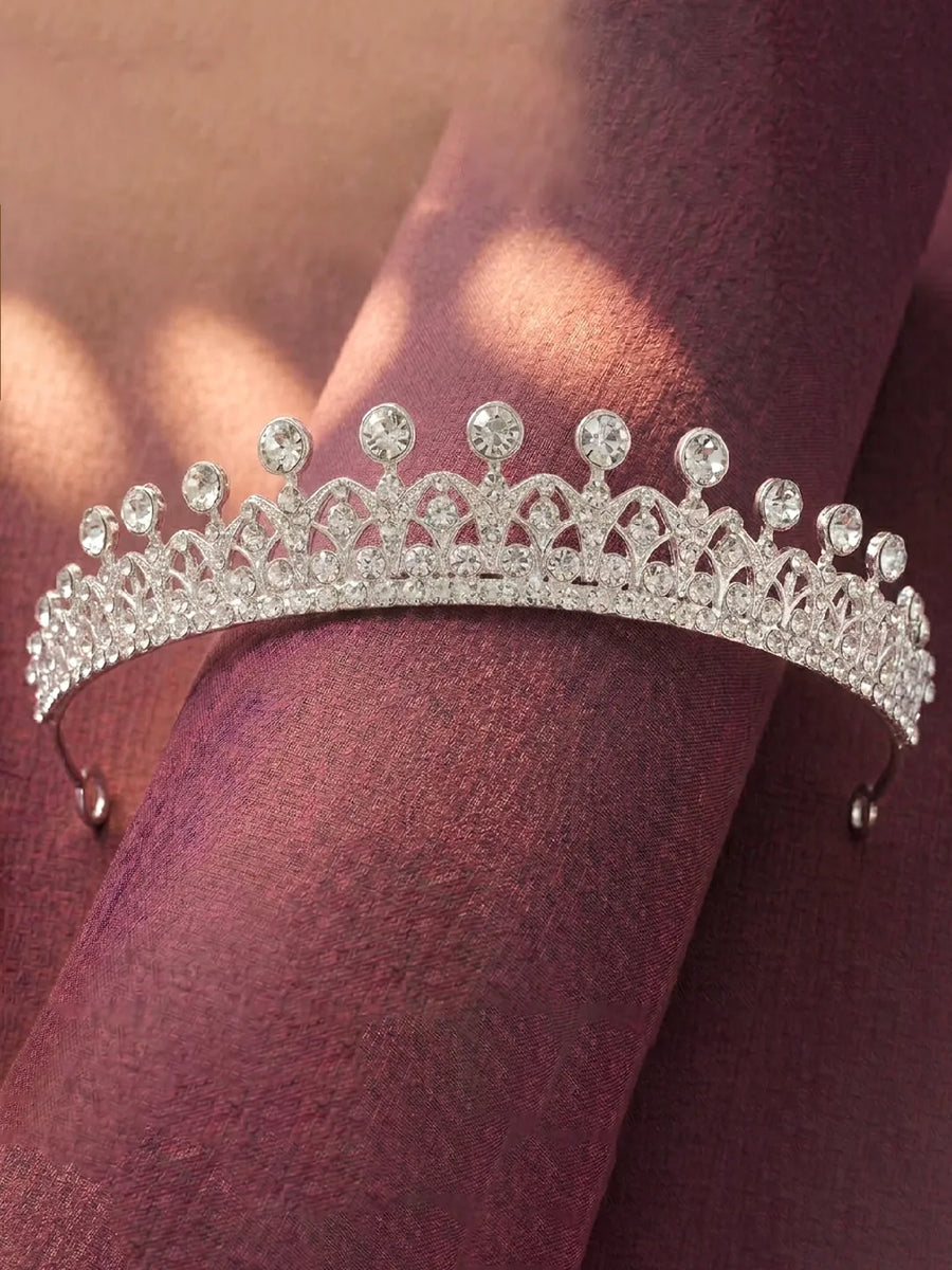 Peora Celestial Crystal Princess Tiara - Silver