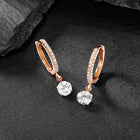 Rose Gold Plated Crystal Earrings