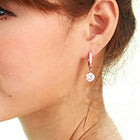 Rose Gold Plated Crystal Earrings