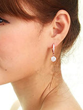 Rose Gold Plated Crystal Earrings