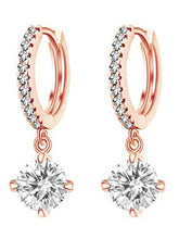Rose Gold Plated Crystal Earrings