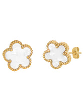 Delicate Clover Shaped Stud Earrings