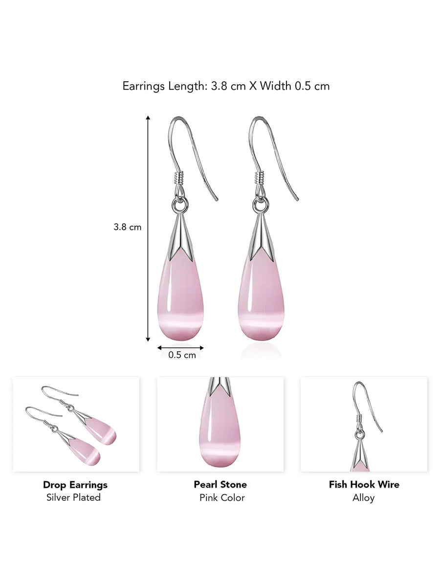 Graceful Teardrop Accent Earrings