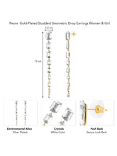 Cascading Crystal Regal Earrings
