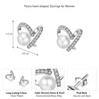 Elegant Pearl and CZ Swirl Earrings