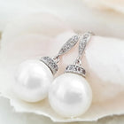 Glowing Pearl Studded Drop Earrings