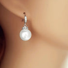 Glowing Pearl Studded Drop Earrings
