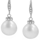 Glowing Pearl Studded Drop Earrings