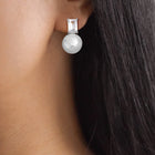 Pearl and Rectangle Cut Crystal Studs