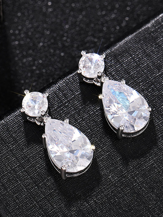 Glamour Teardrop Dangle Earrings
