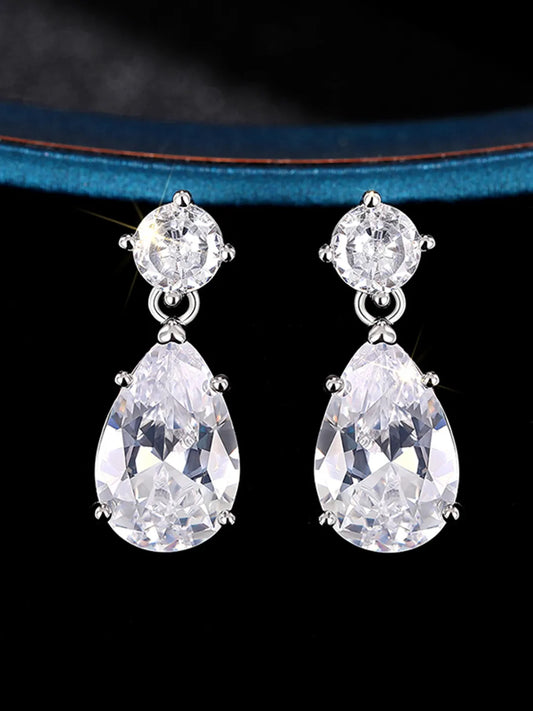 Glamour Teardrop Dangle Earrings