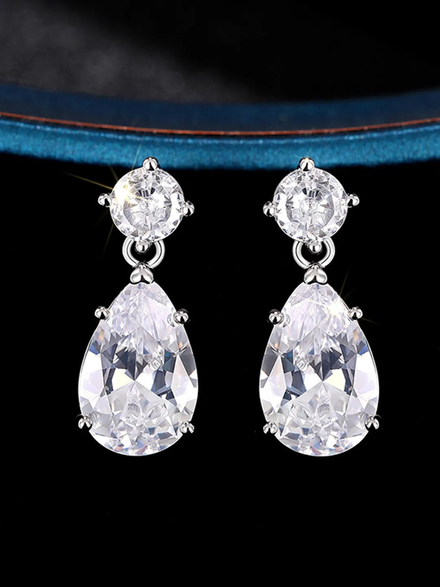 Glamour Teardrop Dangle Earrings