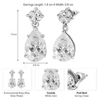 Glamour Teardrop Dangle Earrings