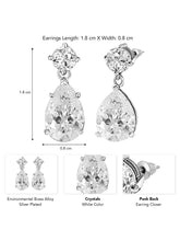 Glamour Teardrop Dangle Earrings